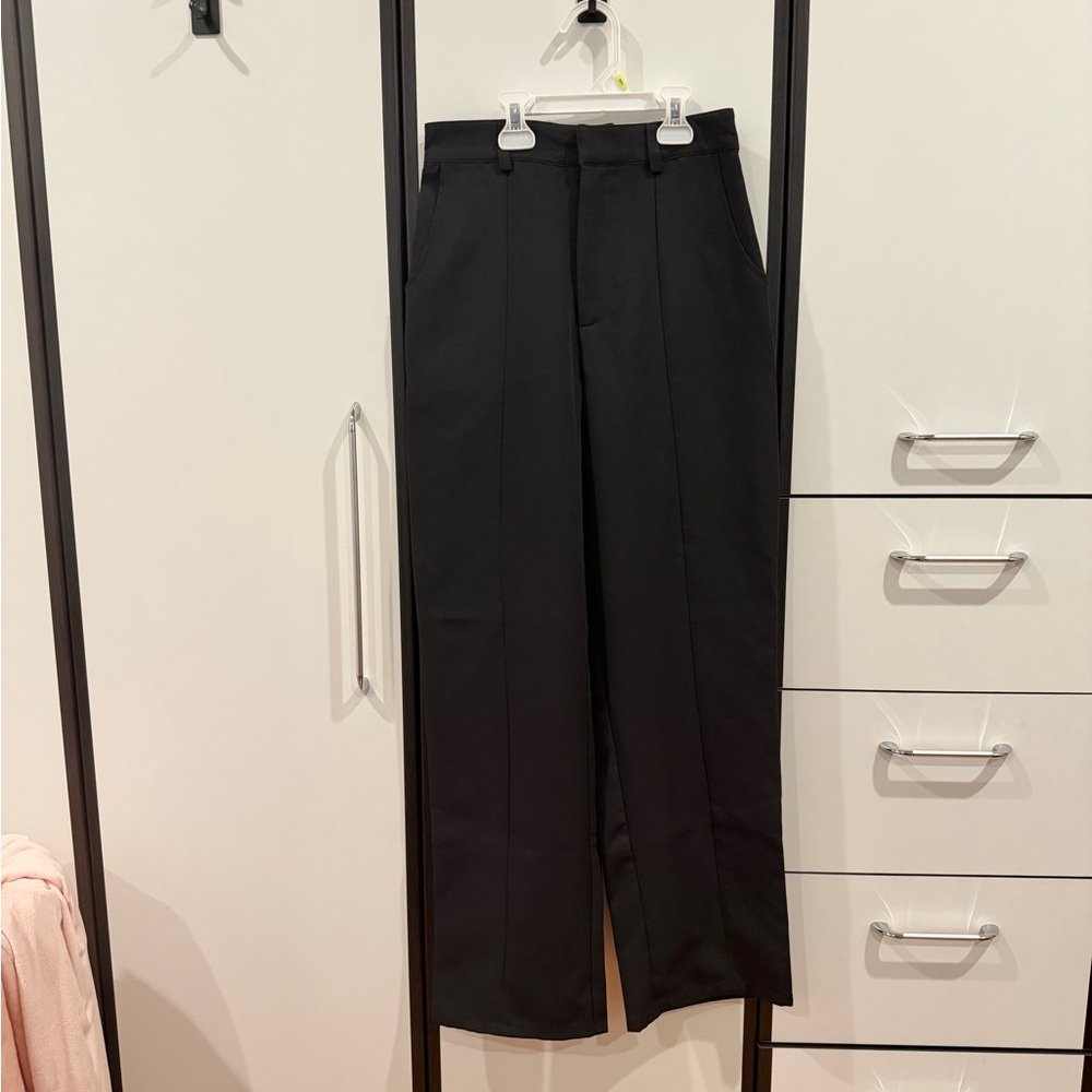 ASOS Black Wide Leg Trousers